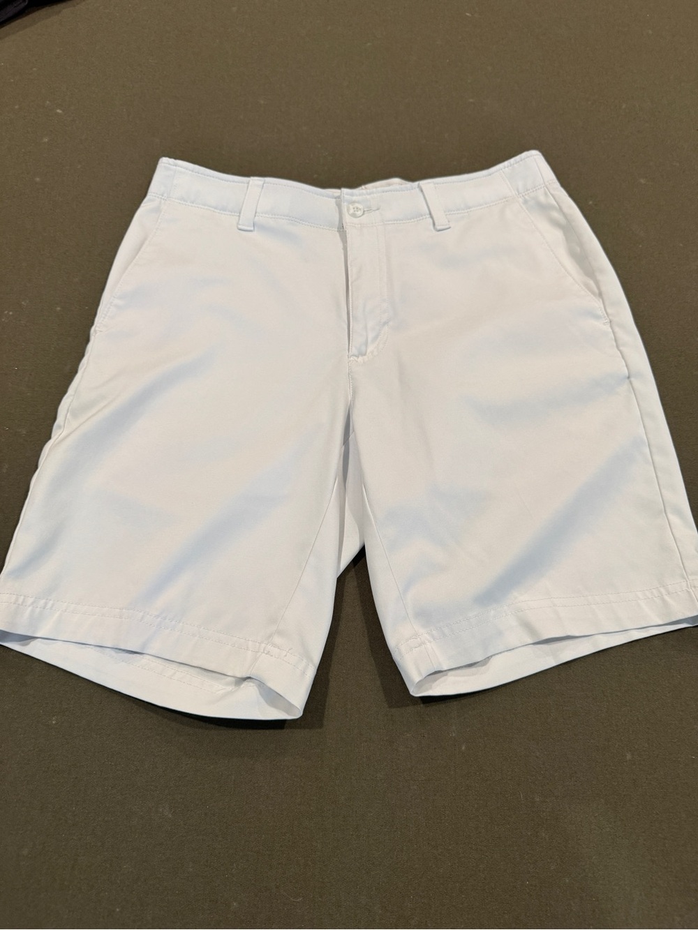 PGA Tour White Flat Front Men's Shorts